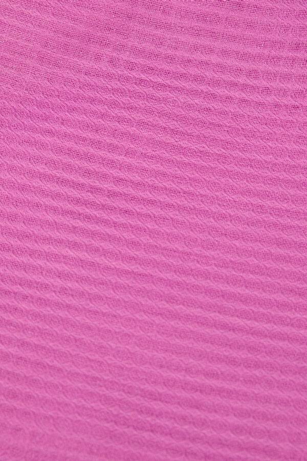 Cortefiel plain shiny scarf Pink