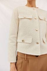 Cortefiel Structure jacket Ivory