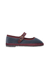 Flabelus Mery Jane de terciopelo Gris