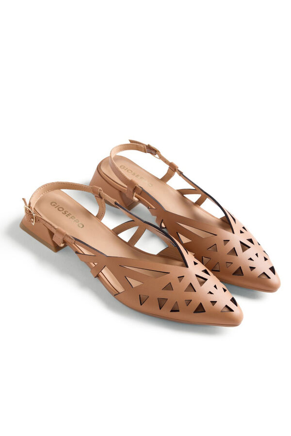 Gioseppo Sapatos de salto destalonados em pele rothbury Tostado