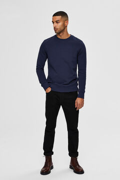 Cortefiel Organic sweatshirt Navy