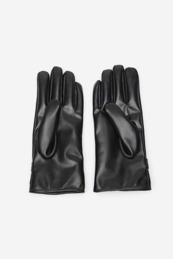 Cortefiel buckle glove Black