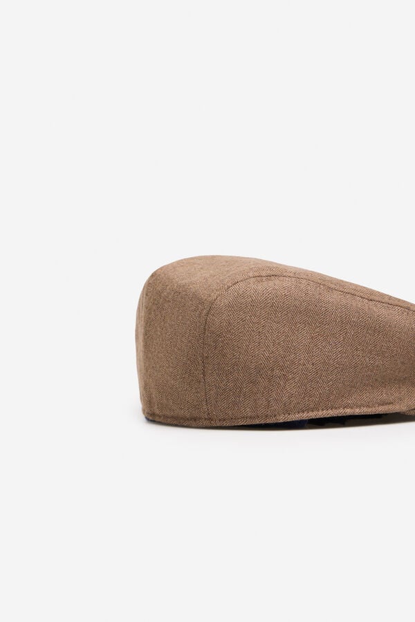 Cortefiel Classic fabric cap Camel