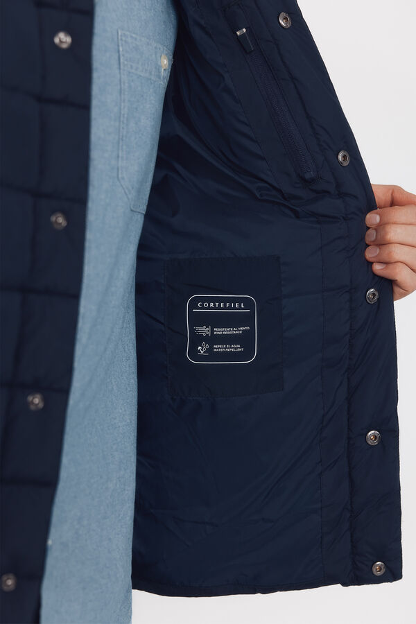 Cortefiel Ultralight quilted overshirt Navy