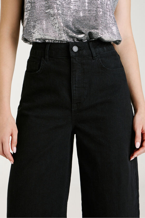 Vila Calça calça de perna larga Preto