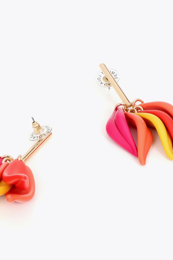 Lola Casademunt Pendiente p&eacute;talos Multicolor