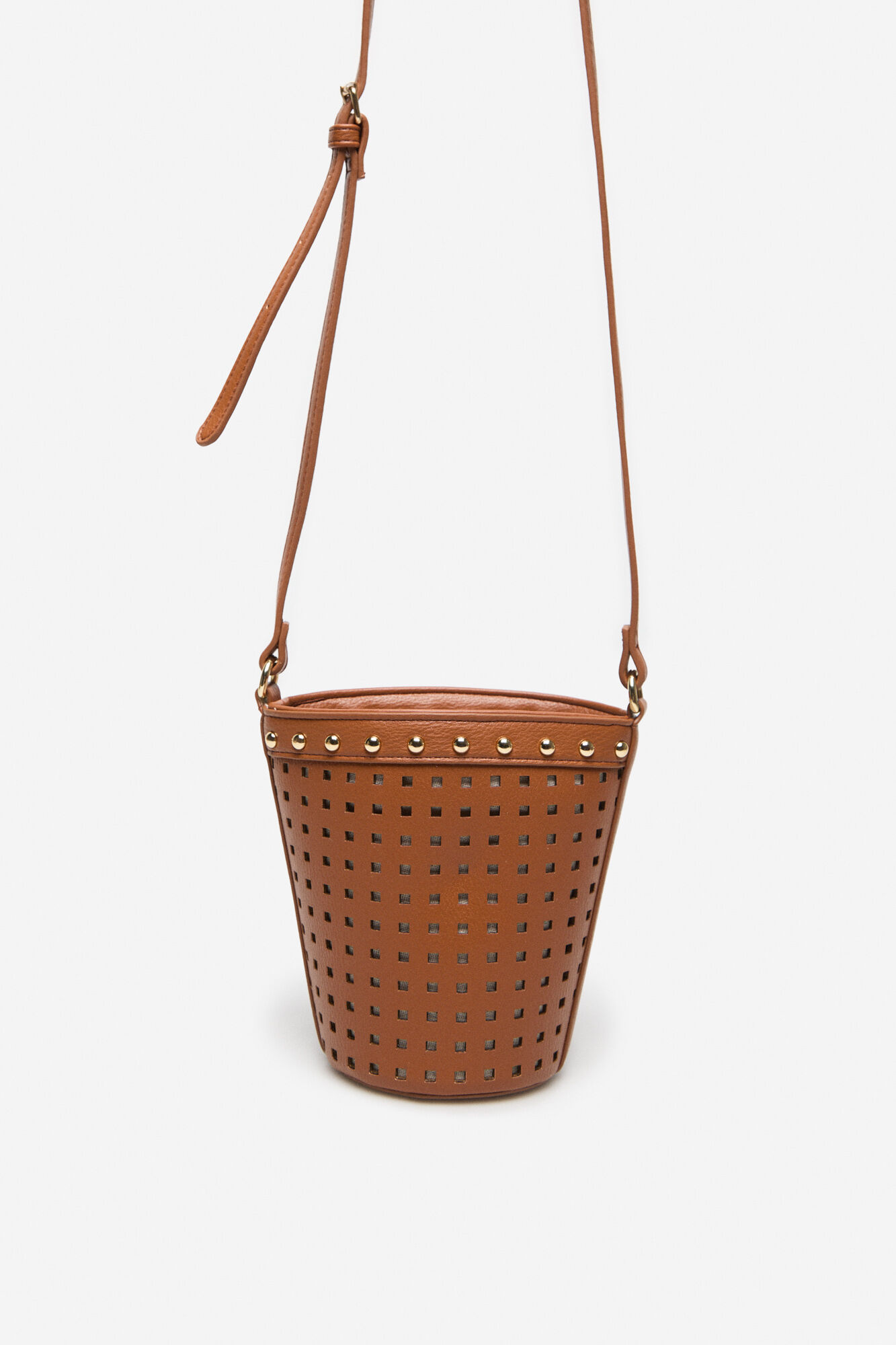 Cortefiel Mini die-cut bucket bag