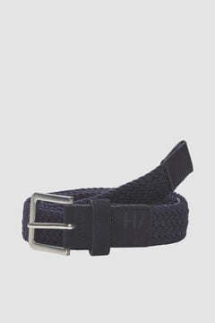 Cortefiel Men's structured elasticated belt Grey