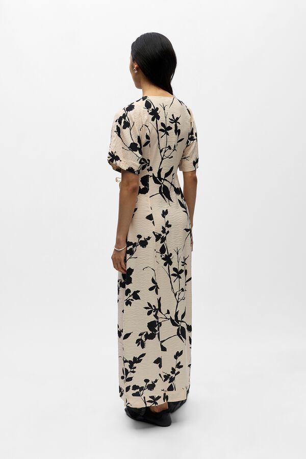 Object Vestido comprido estampado Tostado