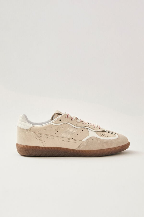 Cortefiel Zapatillas de piel Tb.490 Beige