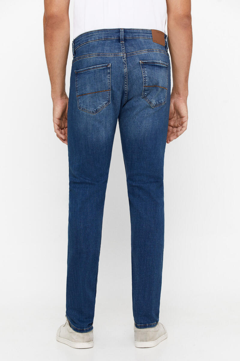 Cortefiel Slim fit Dynamic jeans Blue