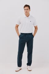 Cortefiel Piqué polo shirt White