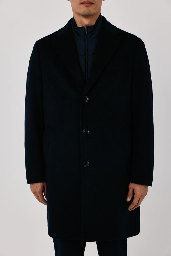 Cortefiel Coat removable lining Navy