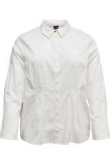 Vero Moda Curve Camisa justa plus size Branco