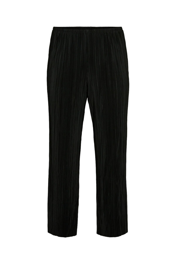 Cortefiel Plus size pleated trousers Black