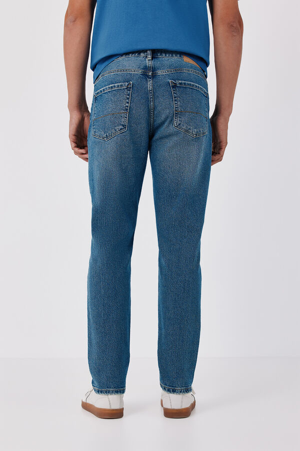 Cortefiel Slim tapered fit jeans Blue
