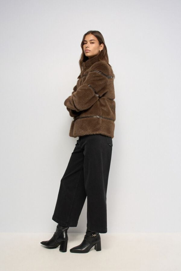 Salsa Jeans Casaco de pelo Castanho