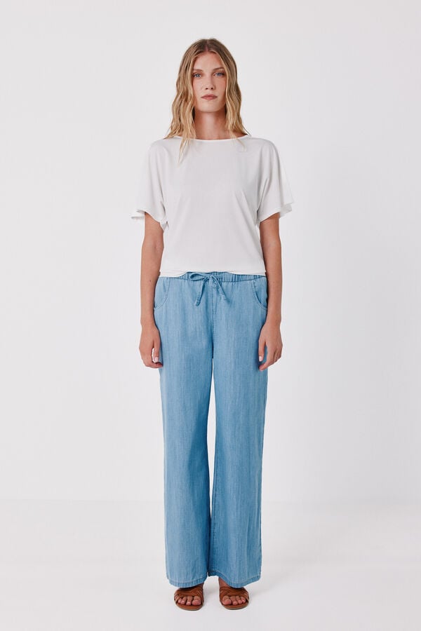 Cortefiel Fluid basic top White