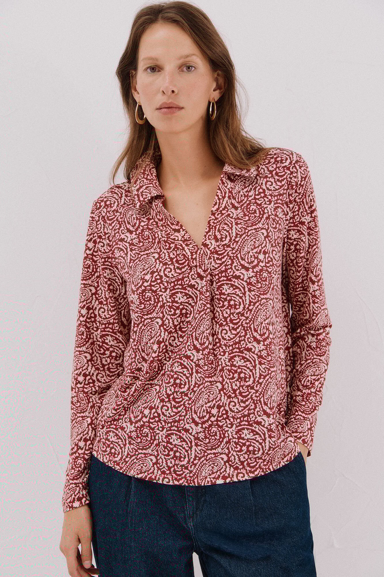 Cortefiel Polo shirt neck t-shirt