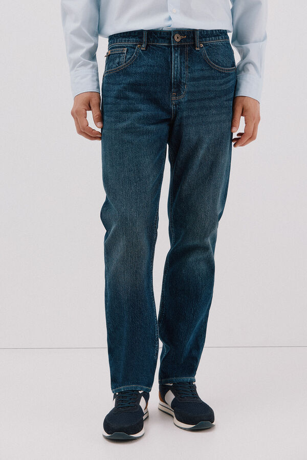 Cortefiel Regular fit jeans Blue