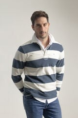PuroEGO Camisa polo riscas azul-tinta Azul