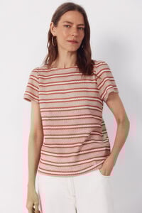Cortefiel Striped structured top