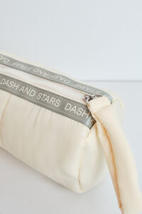 Dash and Stars N&eacute;cessaire tipo bowling m&eacute;dio amarelo