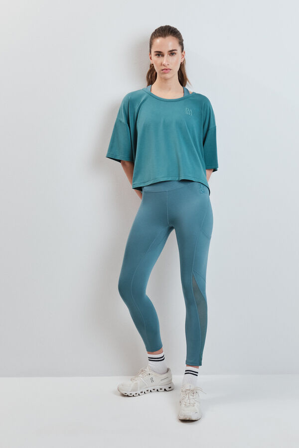 Dash and Stars Legging 4D STRETCH curta verde verde