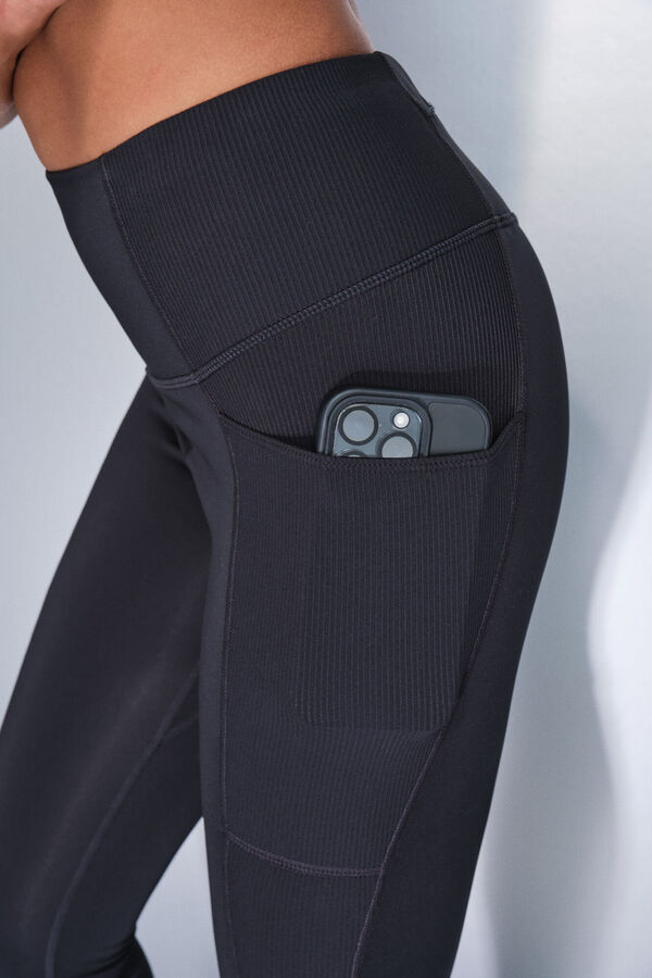 Dash and Stars Leggings pretas 4D STRETCH pirata preto