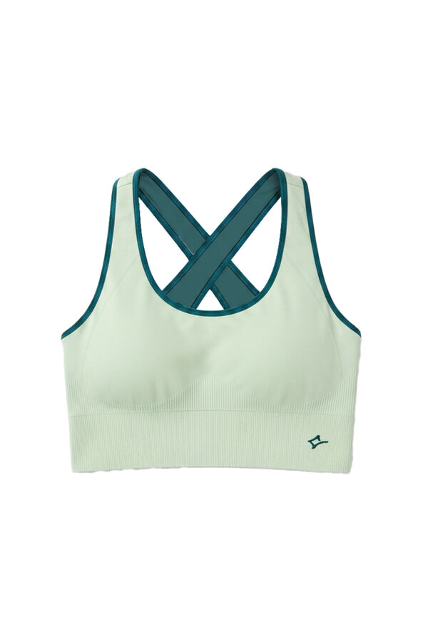Dash and Stars Soutien desportivo 4D Stretch revers&iacute;vel verde verde