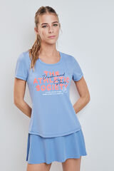 Dash and Stars Saia com forro de malha azul azul