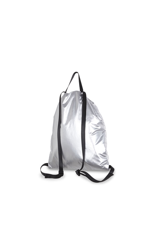 Dash and Stars Mochila metalizada acolchoada cinzento
