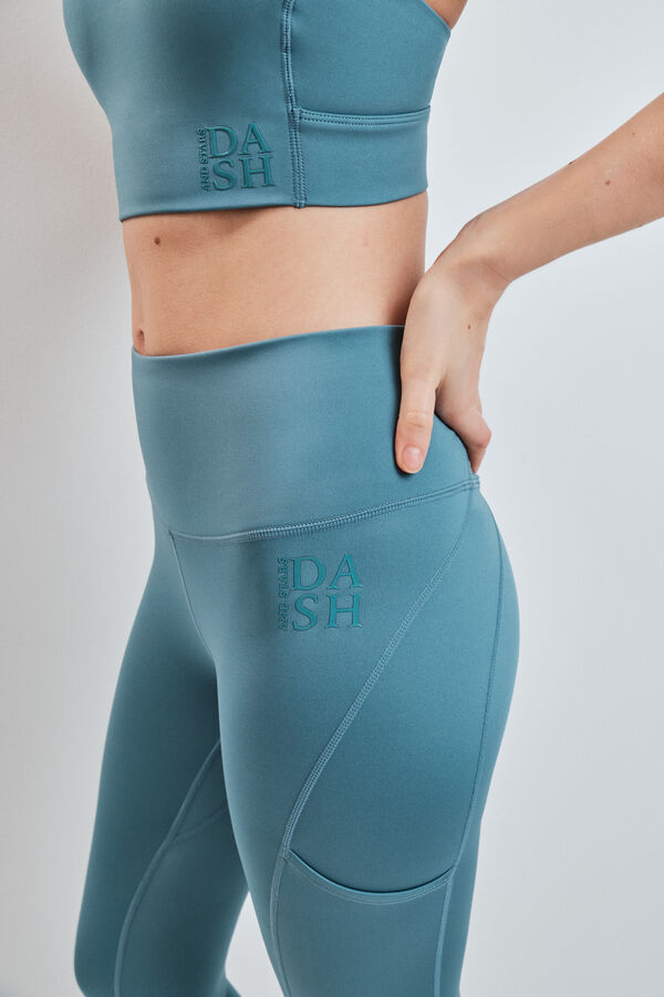 Dash and Stars Legging 4D STRETCH curta verde verde