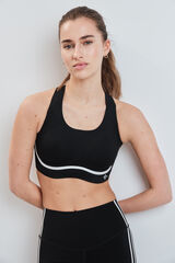 Dash and Stars Sujetador deportivo COMPRESSIVE negro negro