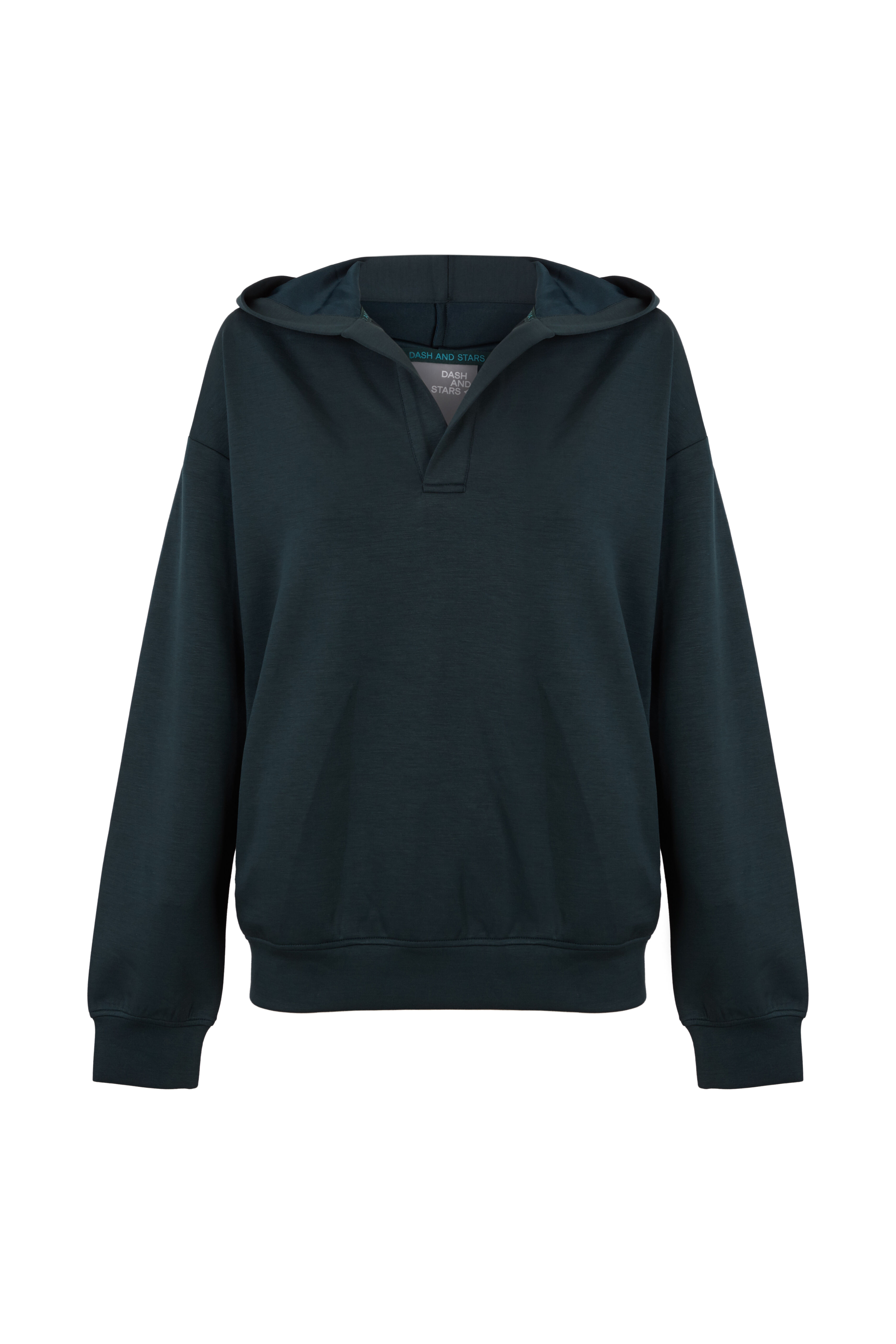 Dash and Stars Sweatshirt com capuz verde