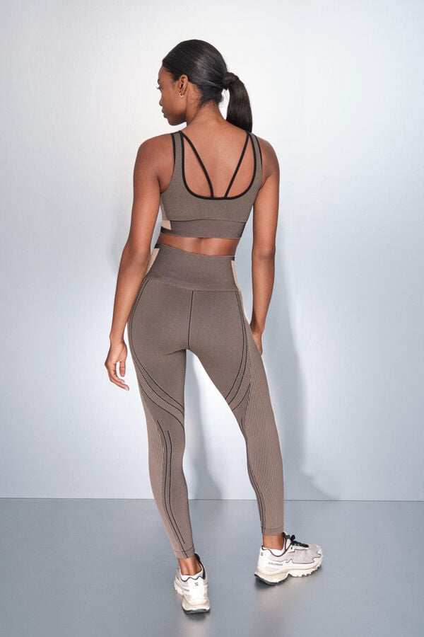 Dash and Stars Leggings largos SEAMLESS COMFORT marrón marrón