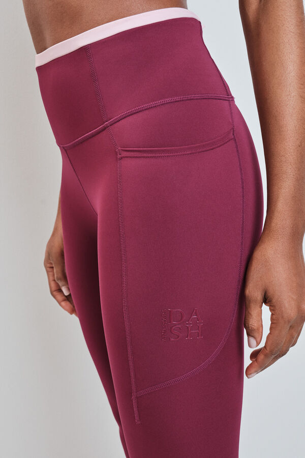 Dash and Stars Legging 4D STRETCH bordeaux vermelho