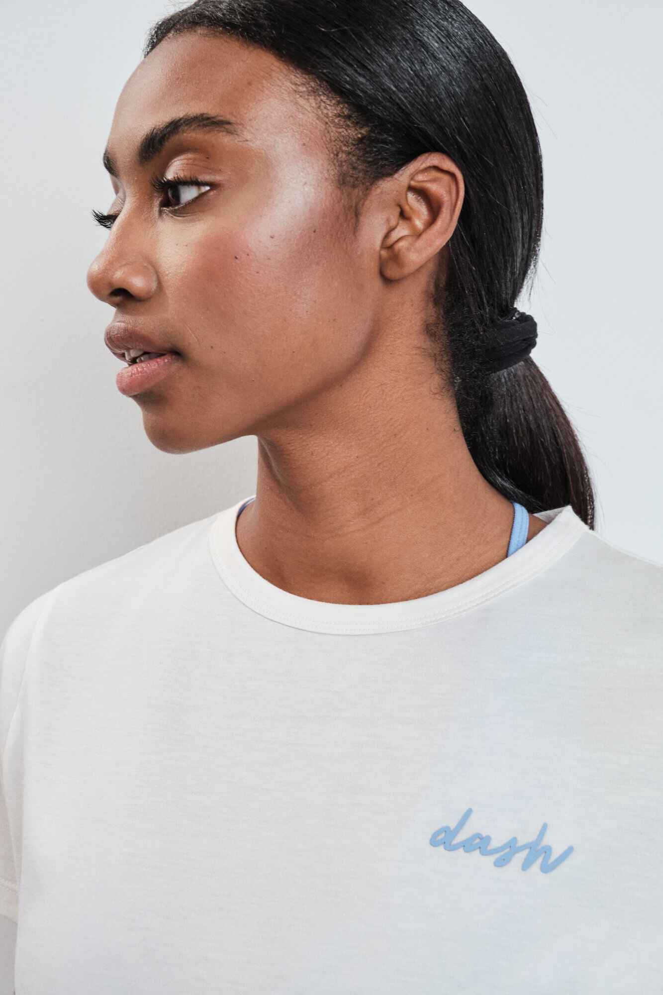 Dash and Stars Camiseta manga corta extra suave blanca