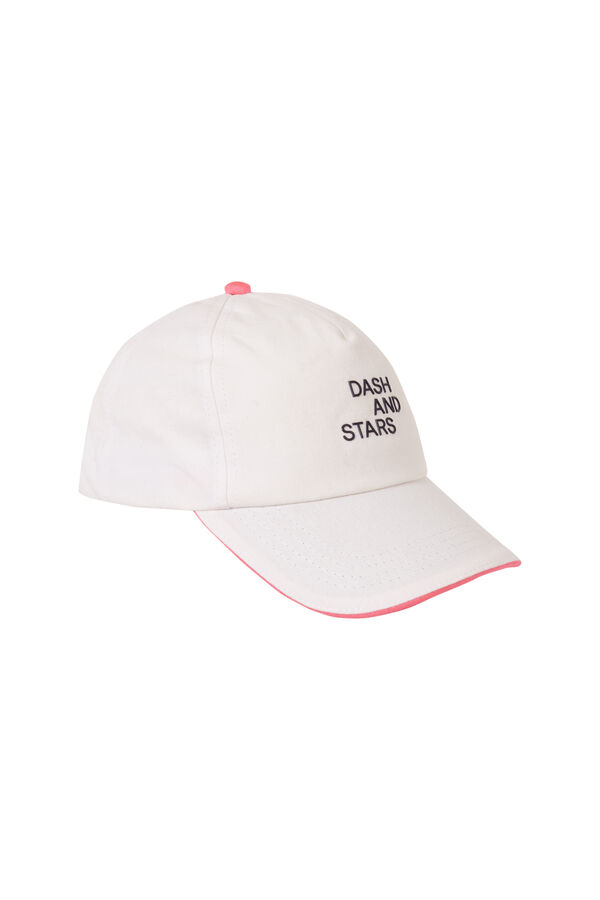 Dash and Stars Bon&eacute; t&eacute;cnico com logo branco branco