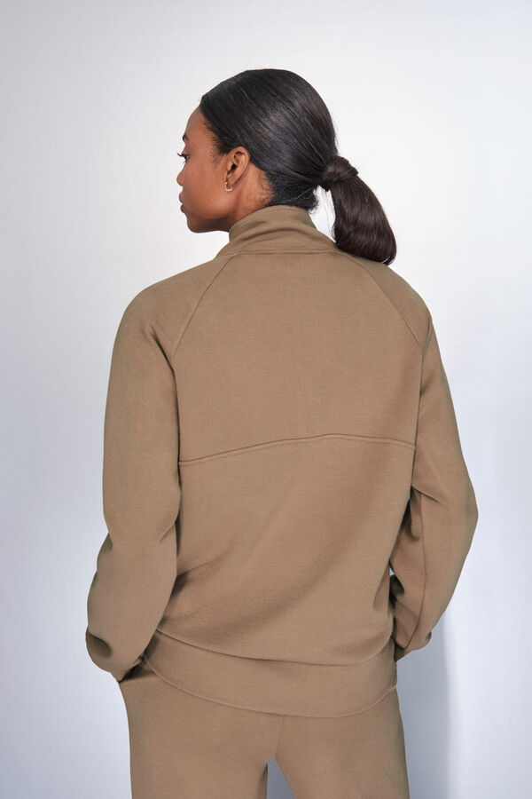 Dash and Stars Moletom sweatshirt com gola cru