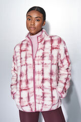 Dash and Stars Sudadera polar cremallera rosa chicle  rosa