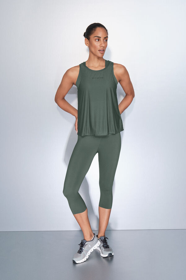 Dash and Stars Leggings longas verdes COMPRESSIVAS verde