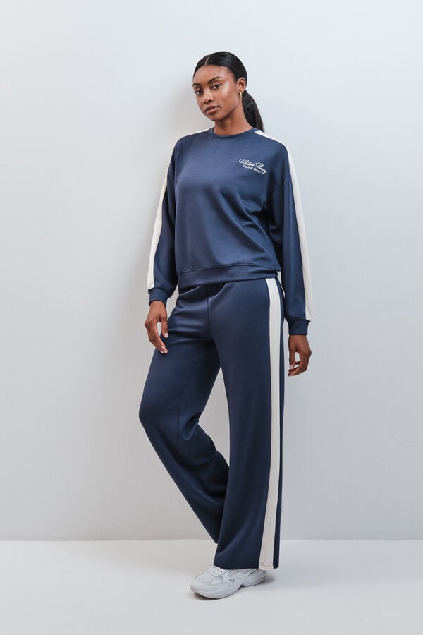 Dash and Stars Sweatshirt de manga comprida soft touch azul azul