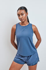 Dash and Stars T-shirt t&eacute;cnica sem mangas azul azul