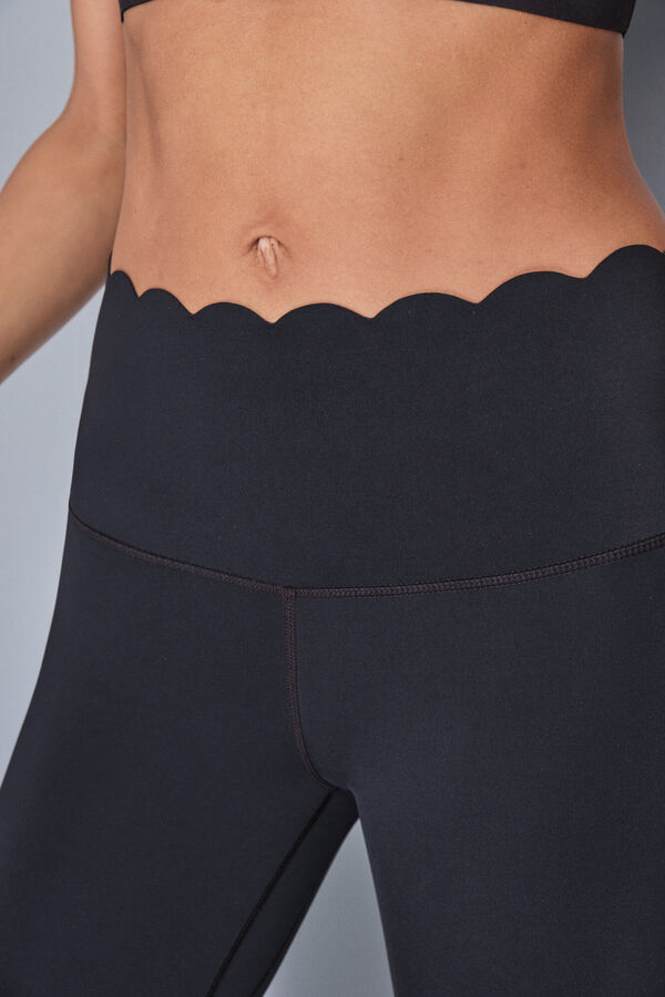 Dash and Stars Leggings pretas COMPRESSIVAS de pirata preto