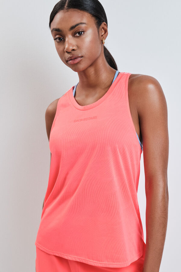 Dash and Stars T-shirt halter vermelha vermelho