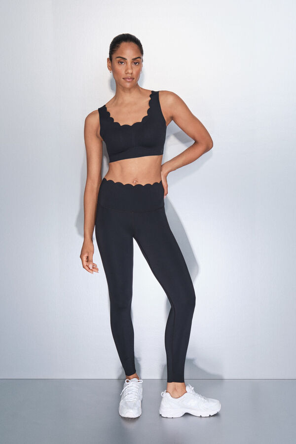 Dash and Stars Legging preta longa COMPRESSIVA preto