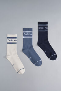 Dash and Stars Pacote com 3 meias de meias