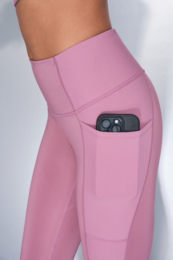 Dash and Stars Legging curta rosa 4D STRETCH rosa