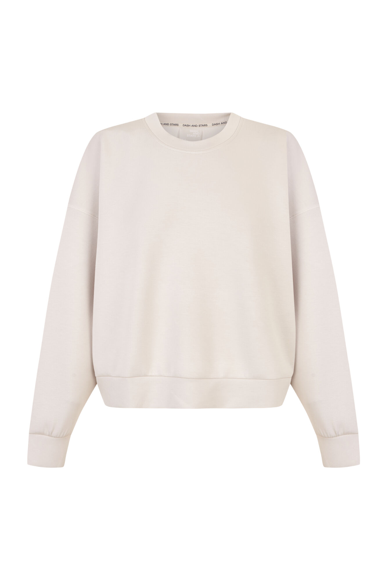 Dash and Stars Sweatshirt college modal cinzento claro